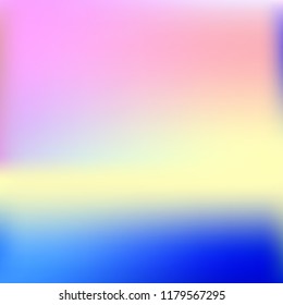 Bright eco gradient. Abstract gradient mesh background.Multicolor blurry blend. Smooth colors texture. Beautiful natural light. Vibrant blur iridescent design. Bright soft gradient. Pastel element.