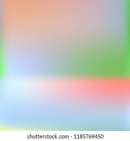 Bright eco gradient. Abstract gradient mesh background.Multicolor blurry blend. Smooth colors texture. Beautiful natural light. Vibrant blur iridescent design. Bright soft gradient. Pastel element.