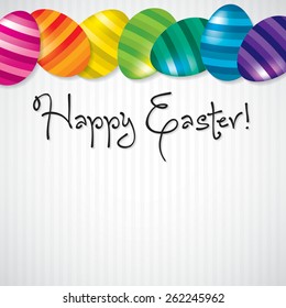 Bright Egg Happy Easter card in vector format.