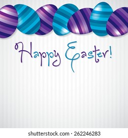 Bright Egg Happy Easter card in vector format.