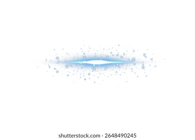 Bright electric blue light beam with shine and flare. Ideal for HUD design, sci-fi projects, glowing effects, video transitions, or digital tech illustrations with motion and energy streaks.