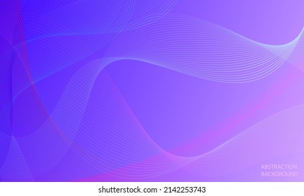 Heller, eleganter, abstrakter Hintergrund in Blau- und Rosa-Tönen. mehrfarbige Wavy-Linien.