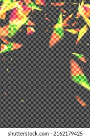 Bright Element Background Transparent Vector. Spot Party Design. Shine Glitz Card. Blur Sparks. Twinkle Warm Template.