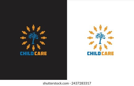 Luminoso emblema que encarna la magia y la inocencia de la infancia, creado con amor en un diseño vectorial encantador.