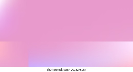 Helle, leere Pastell-Gradient Mesh Screens Illustration. Weiße violette Barbie glatte Oberfläche Hintergrund. violetter Neon glatt rosafarbener, trendiger Hintergrund. Blank Licht Vivid glattes Wasser Farbe bunte Oberfläche.