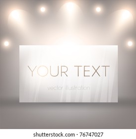 Bright Empty storefront. You can change colors for the background, eps10 vector