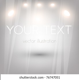 Bright Empty storefront. You can change colors for the background, eps10 vector