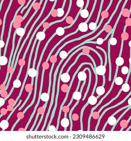 Textura De Estilo Orgánico Luminoso Y Elegante. Pintura Gráfica De Decoración Continua Ligera, Impresión Sin Precedentes. Vector de escrúpulos artísticos de verano repitido naranja. 