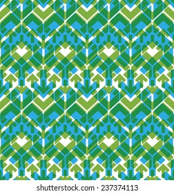 Bright endless vector layers texture, motif abstract contemporary geometric multilayer background with arrowheads. Vivid creative symmetric continuous pattern, can be used for design and textile.