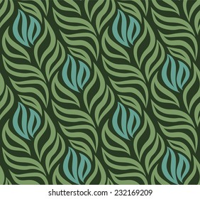 Bright ethnic seamless floral pattern