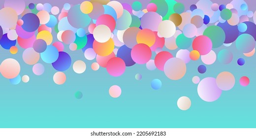 Bright explosion background of colorful confetti. Abstract random grainy texturefor celebratory design, Christmas decorations, wedding theme, greeting card, banner, gift packaging. Vector seamless