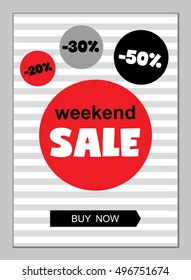 Bright eye catching sale website posters in flat design style. Vector illustrations for social media banners, smart phone or tablet posters, email and newsletter designs, cell phone ads, promotion.