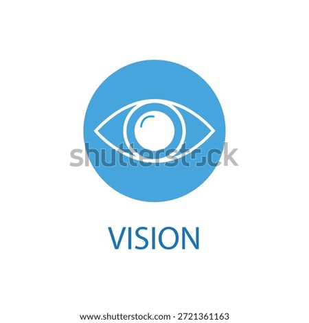 bright eye vision icon sign vector