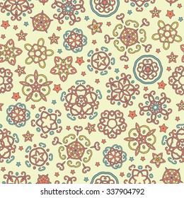 Bright fantasy flowers seamless background vector. You can use it for invitations, notebook covers, phone case, postcards, cards and so on.