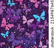 purple butterfly background