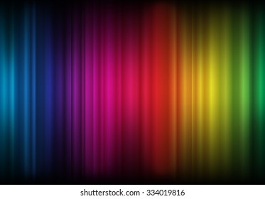 Bright Fashion Color Striped Background Spectrum (blue, Purple, Red, Orange, Yellow, Green) With A Dark Shadow Covering The Top And Bottom