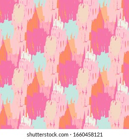 Bright Fashion Seamless Pattern Texture .Contemporary Brush Strokes .