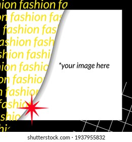 Bright Fashion social media Post. Vector illustration
