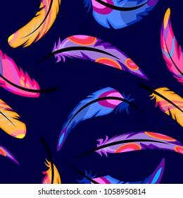 bright feather pattern