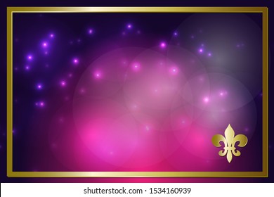 Bright festive background Mardi Gras.  Vector backdrop for greeting cards, festive invitations, posters, prints, banners 