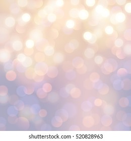 bright festive bokeh /blurred lights background for christmas or winter designs