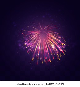 bright festive explosion of a vector salute on a replaceable mosaic background, a sense of celebration