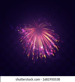 bright festive explosion of a vector salute on a replaceable mosaic background, a sense of celebration