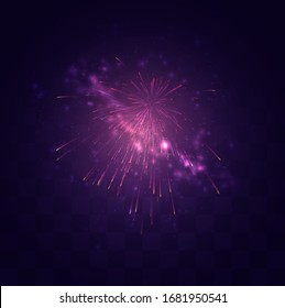 bright festive explosion of a vector salute on a replaceable mosaic background, a sense of celebration