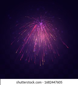 bright festive explosion of a vector salute on a replaceable mosaic background, a sense of celebration