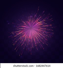 bright festive explosion of a vector salute on a replaceable mosaic background, a sense of celebration