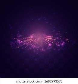 bright festive explosion of a vector salute on a replaceable mosaic background, a sense of celebration