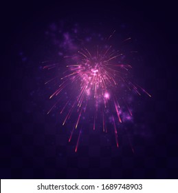 bright festive explosion of a vector salute on a replaceable mosaic background, a sense of celebration