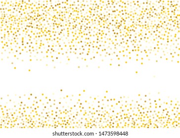 Bright festive, festival pattern with colden round confetti for party invites, wedding, cards, phone Wallpapers. Vector illustration