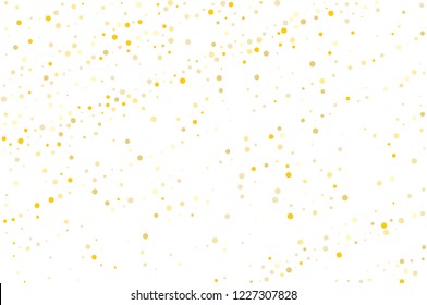 Bright festive, festival pattern for party invites, wedding, cards, phone Wallpapers. Vector illustration
Background with Golden glitter, confetti. Gold polka dots, circles, round. 