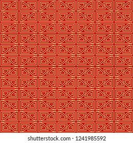 Bright, festive holiday seamless pattern in chinese style. For printing, textiles, wrapping paper, etc. Vector.