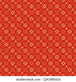 Bright, festive holiday seamless pattern in chinese style. For printing, textiles, wrapping paper, etc. Vector.