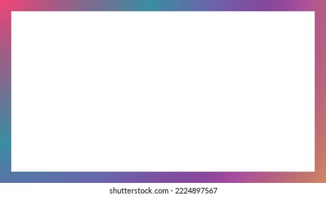 Marco alegre multicolor con fondo blanco