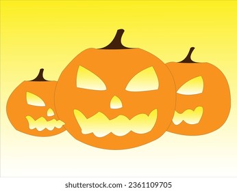 bright festive smiley face pumpkin halloween