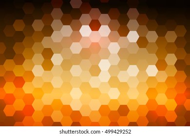 bright fire color hexagon background. vector illustration. for design, presentation
