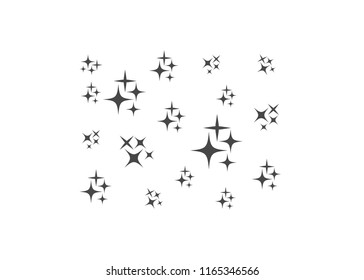 Bright firework, decoration twinkle, shiny flash. Glowing light effect star. Sparkle lights vector