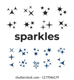 Bright firework, decoration twinkle, shiny flash. Glowing light effect star. Sparkle lights vector