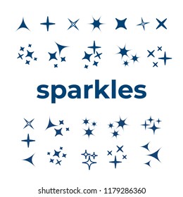 Bright firework, decoration twinkle, shiny flash. Glowing light effect star. Sparkle lights vector