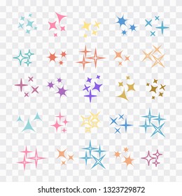 Bright firework, decoration twinkle, shiny flash. Sparkle lights vector