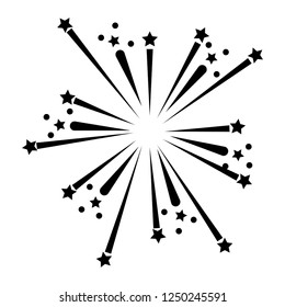 bright fireworks cartoon