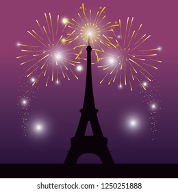 bright fireworks cartoon