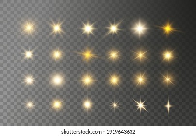 A bright flash of light flickering on a transparent background, for vector illustrations and backgrounds.	