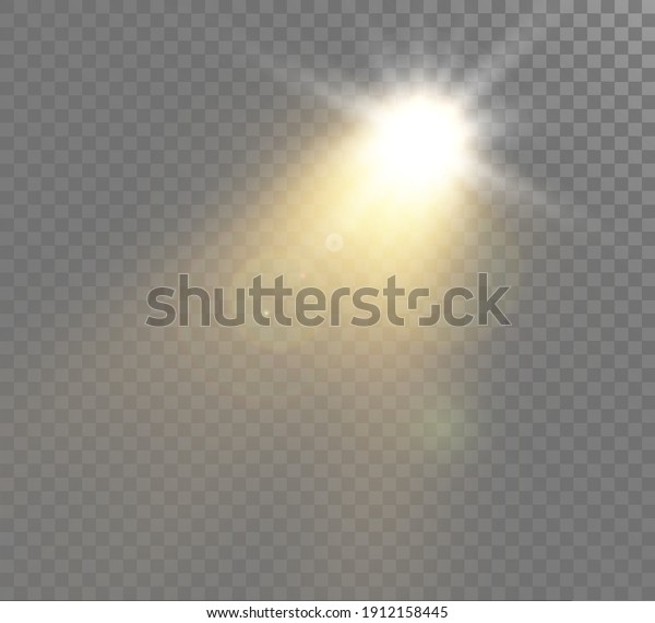 \
Bright flash of light with lens flares\
and rays for vector illustrations and\
backgrounds.