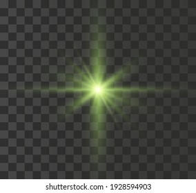  Bright flash of light, new star, bright sun for vector illustrations.