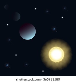 A bright flash of light. Star in space. Bright vector shine. realistic lene flare beam and flash vector illustration
