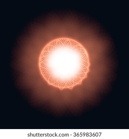 A bright flash of light. Star in space. Bright vector shine. realistic len flare beam and flash vector illustration
